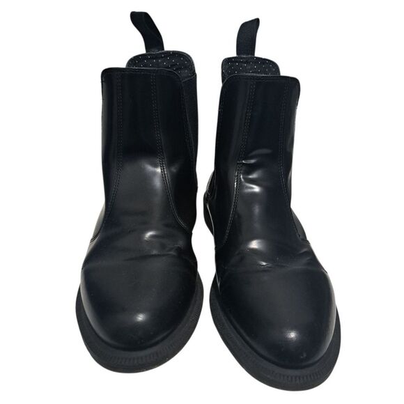 Dr. Martens Flora Smooth Chelsea Y2K Goth Boots Size 9 Black - Picture 14 of 16